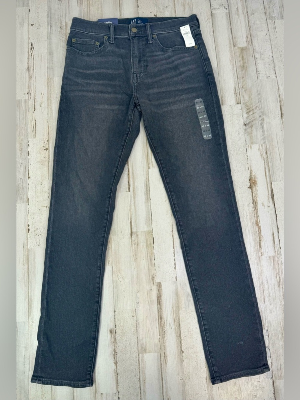 Gap Womens Gray Denim 30x32 Slim Soft Wear Mid-Rise Stretch Jeans NWT